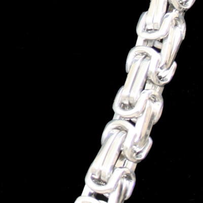 Ocelový náhrdelník - Královská vazba / King´s Chain 01